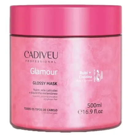 GLAMOUR RUBI GLOSSY MASK CADIVEU 500ML