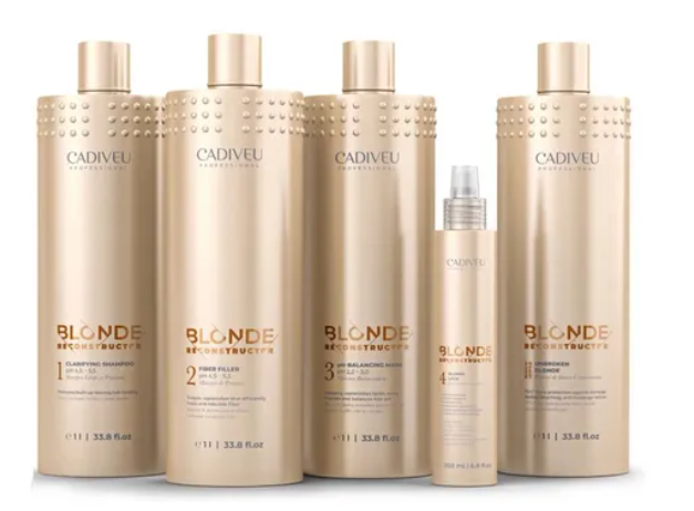 BLONDE RECONSTRUCTOR KIT PROFISSIONAL CADIVEU 5 ITENS